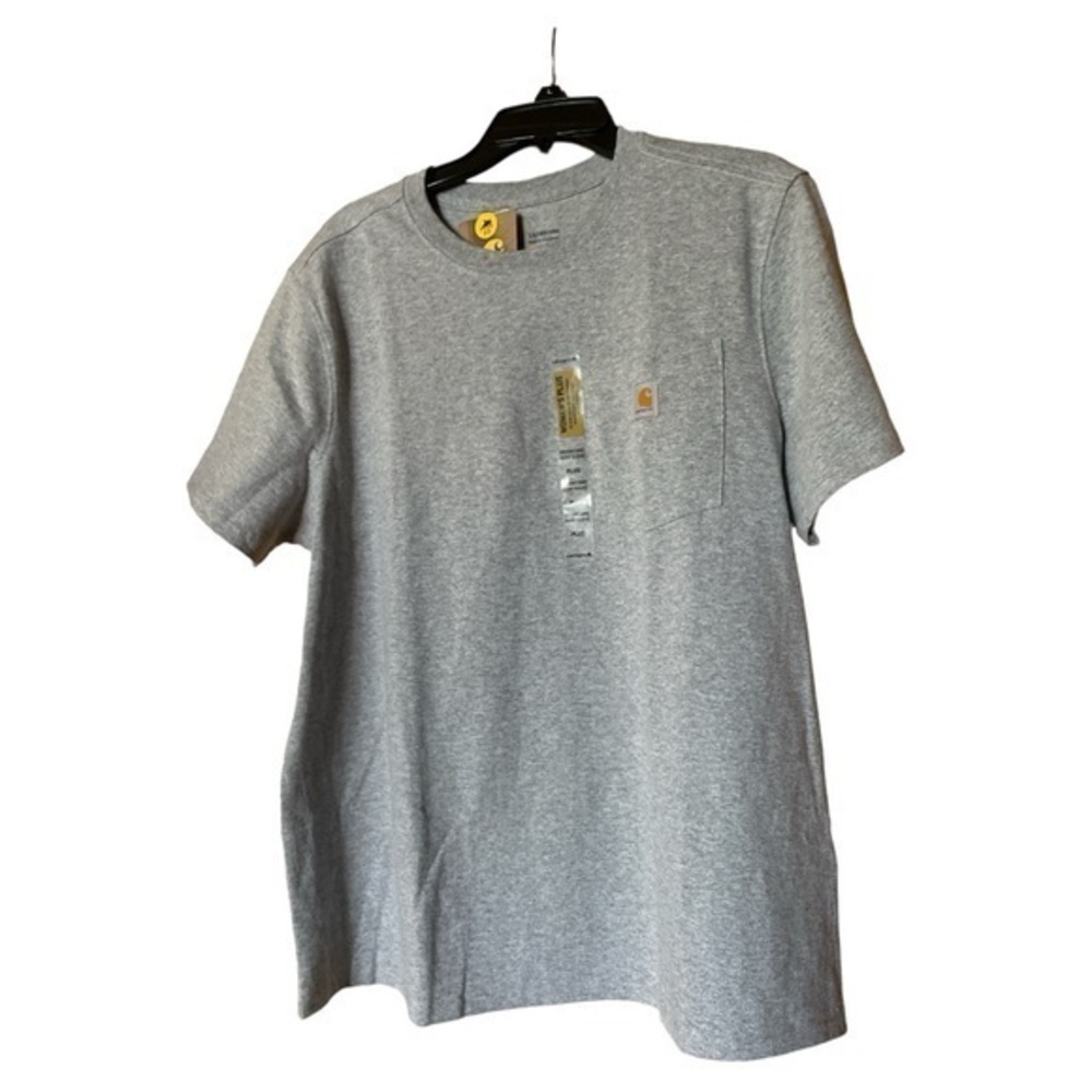 Carhartt NWT Women’s Plus Pocket Tee Shirt Original Fit Gray Size 1X‎ 16W/18W